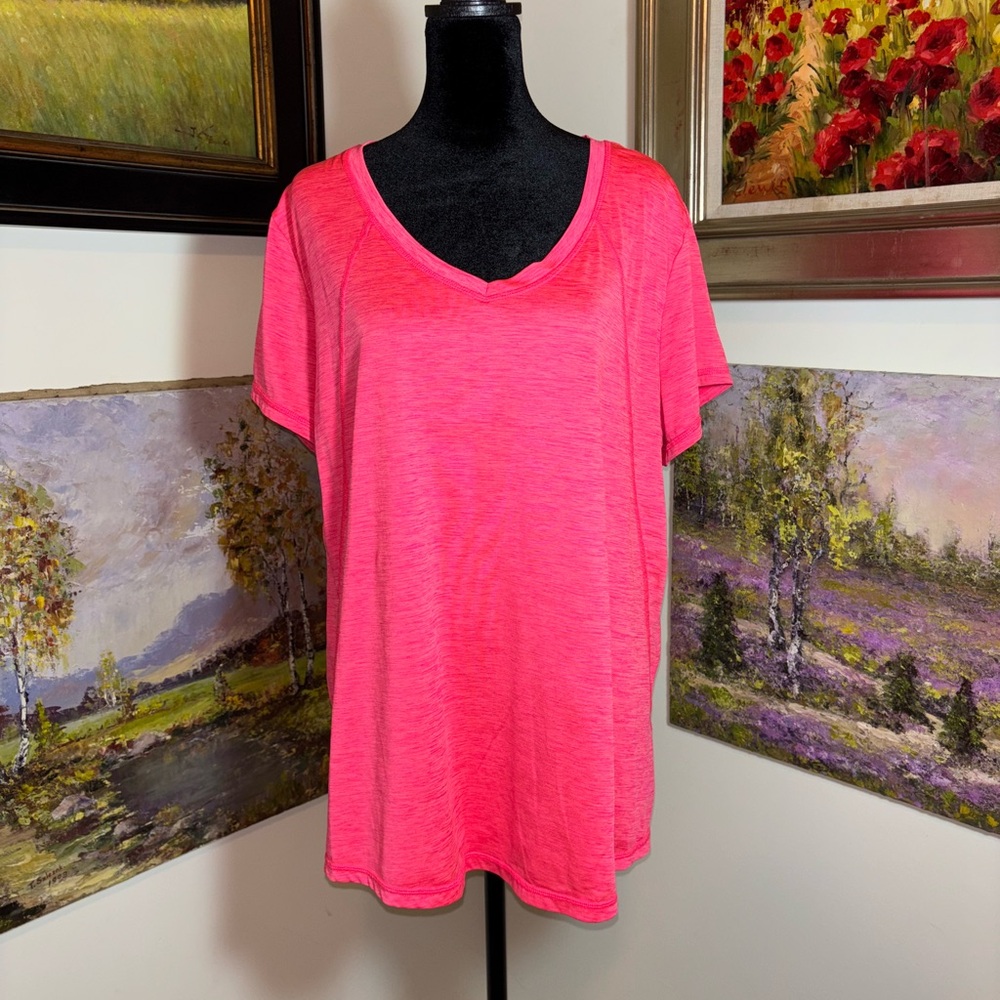 🐠 Xersion Orange Pink Relaxed Short Sleeve Tee